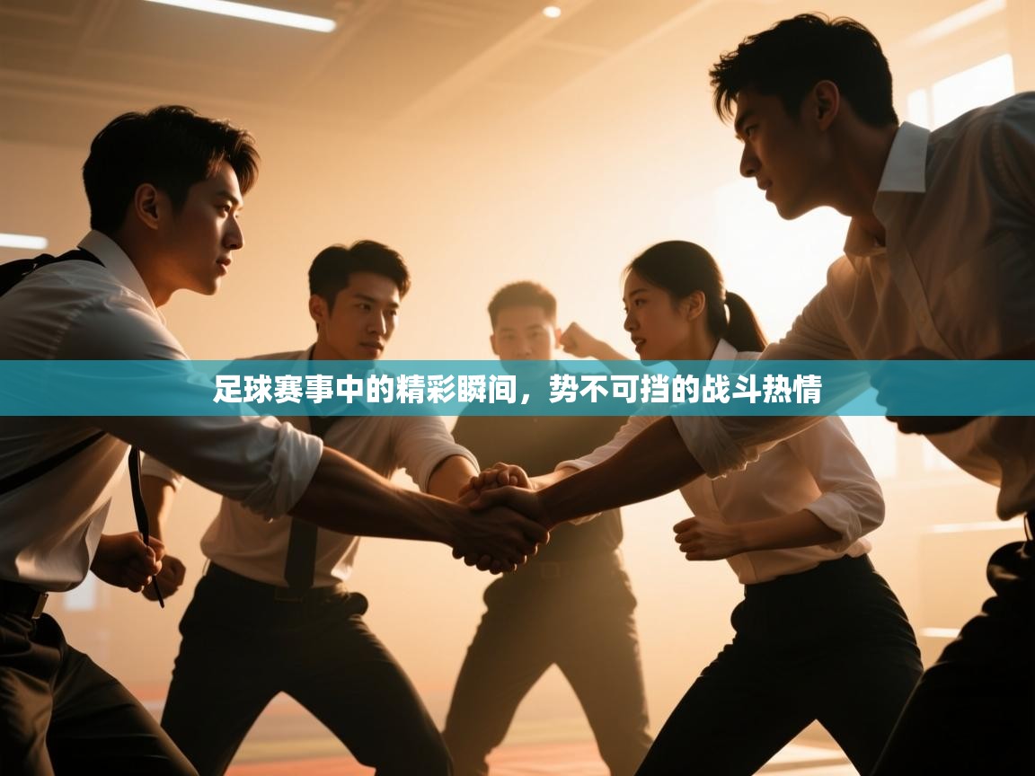 足球赛事中的精彩瞬间，势不可挡的战斗热情